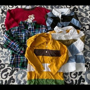 Boy’s Size 4, Gymboree Lot of 5 Long Sleeve Tops